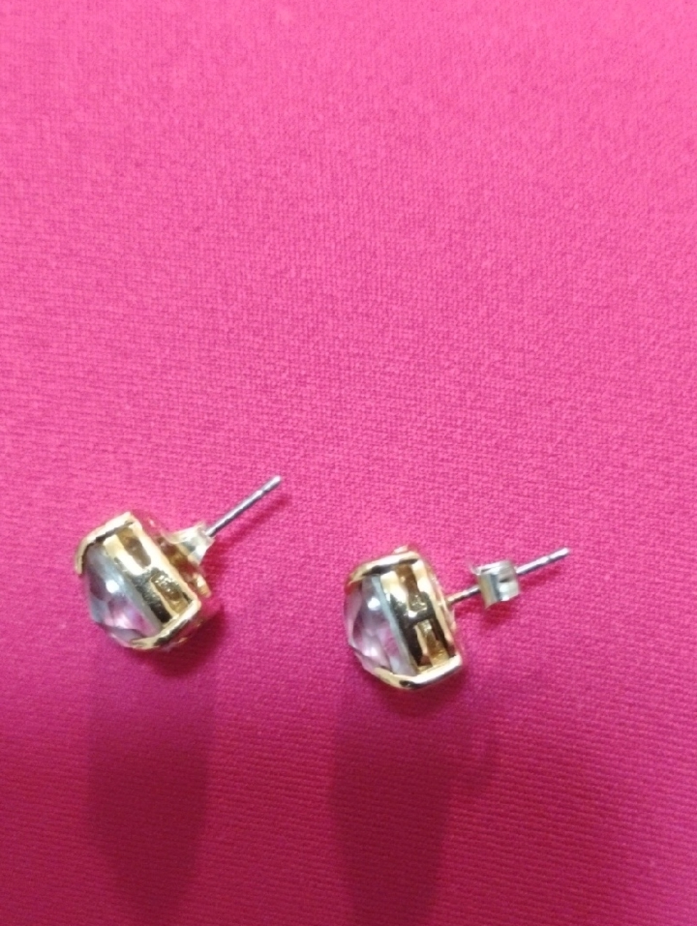kate spade Gold-Tone Abalone Square Stud Earrings - Picture 5 of 6